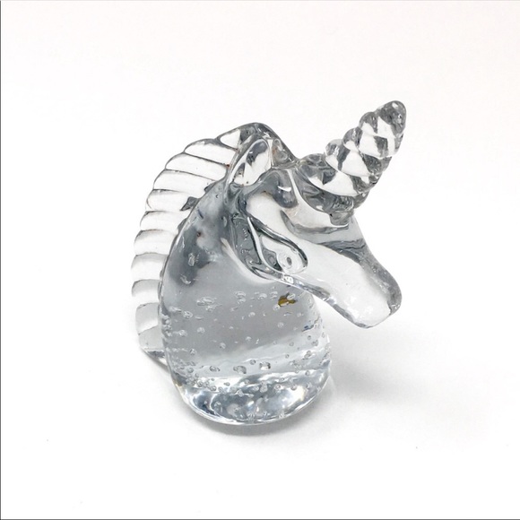 Mystical Magical Vintage Glass Unicorn Paperweight - Picture 4 of 7